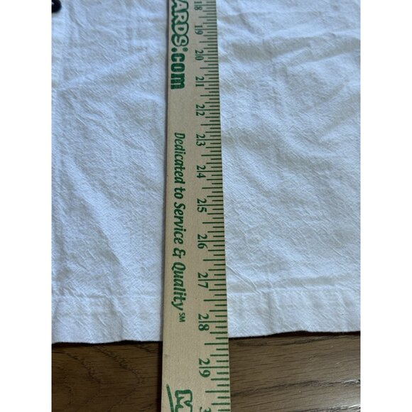 Pirana‎ Joe White Cotton Button Down Size Medium Beach Travel Vacation Preppy - Picture 4 of 10